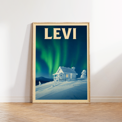 Affiche Levi – Santa's Cabin in the Cold