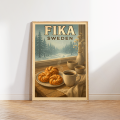 Affiche Fika - A break in Sweden