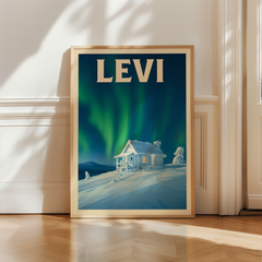Affiche Levi – Santa's Cabin in the Cold