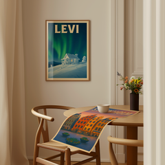 Affiche Levi – Santa's Cabin in the Cold