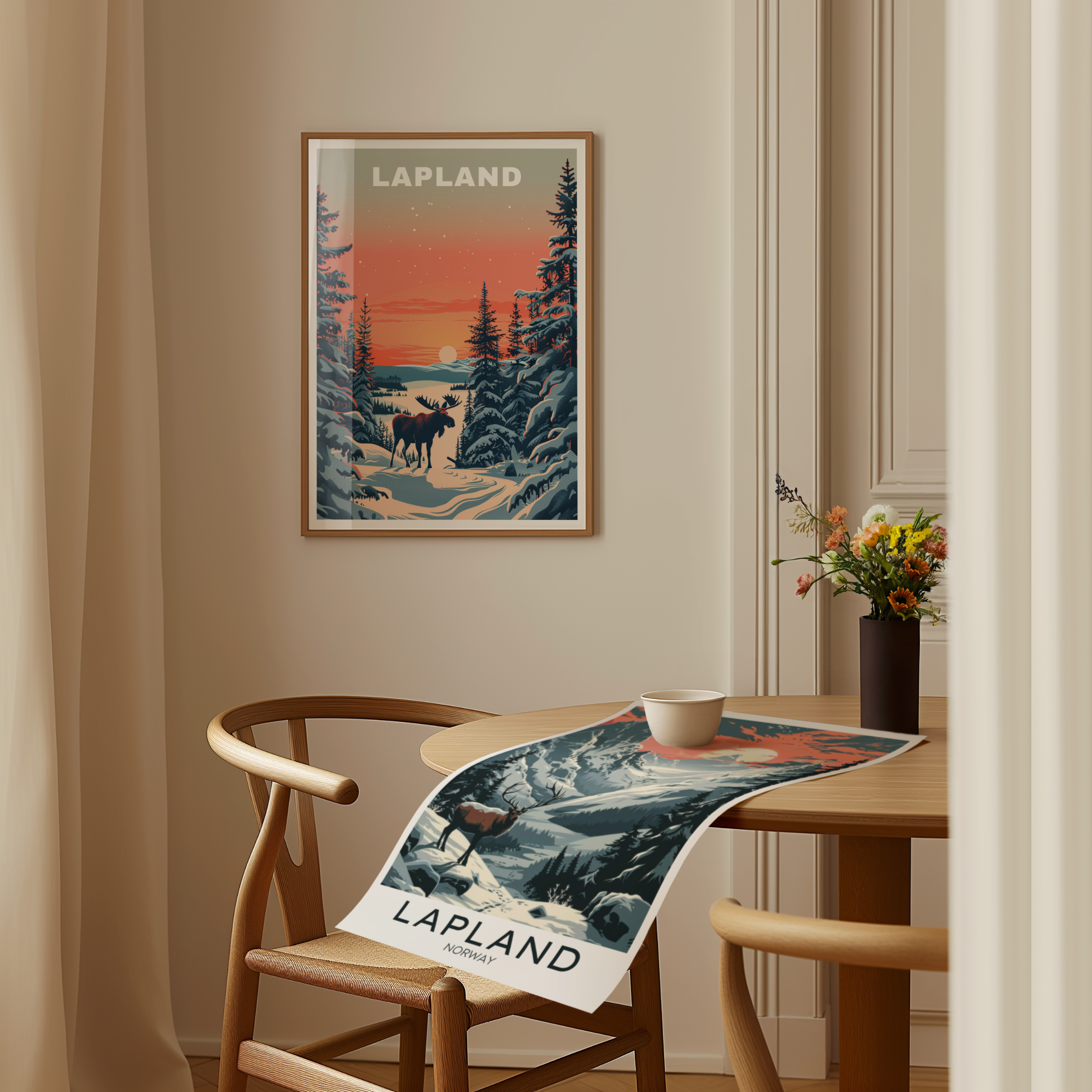 Affiche murale laponie